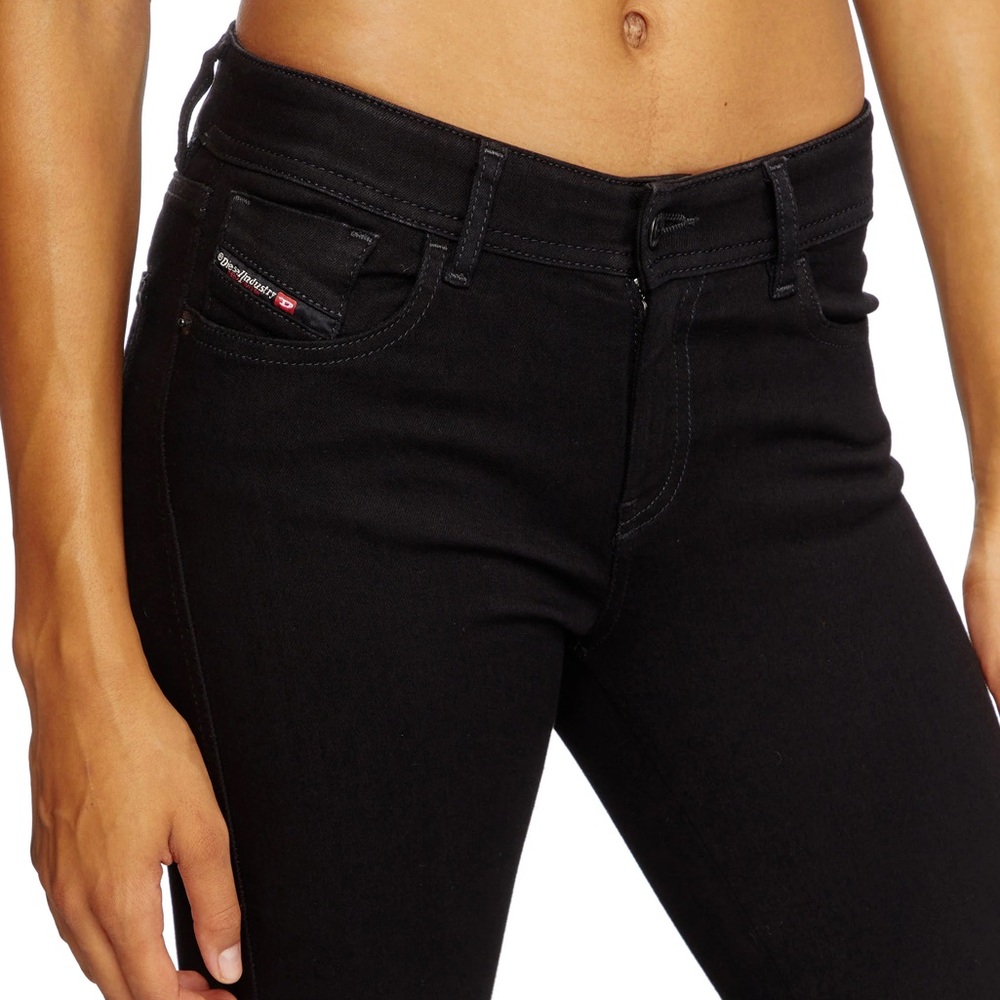DIESEL BLACK SKINNY JEANS 069EF SLANDY